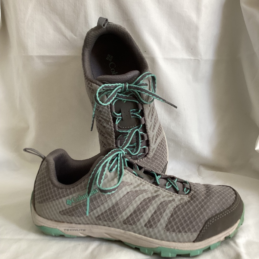 🥾 Columbia Prescott Point hiking shoes sneakers 6.5 gray - Picture 4 of 7